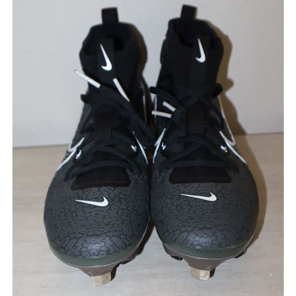 Nike DJ6517-010 Men's Sz 7 Black/Gray Alpha Huarache NXT Metal Baseball Cleats - Picture 7 of 9